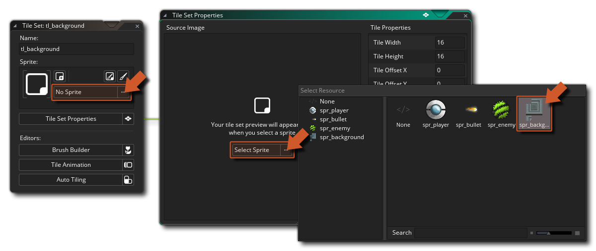 Assigning A Sprite To A Tile Set