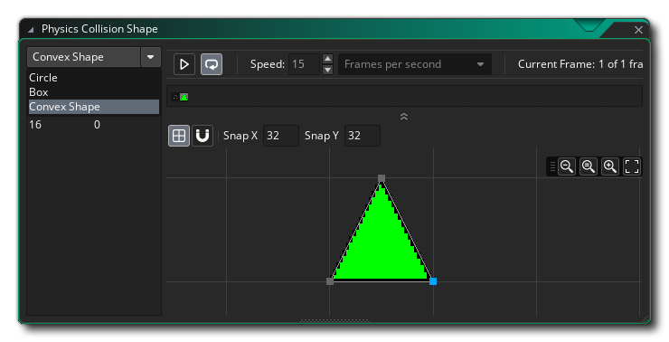 Set Fixture Editor To Polygon Shape